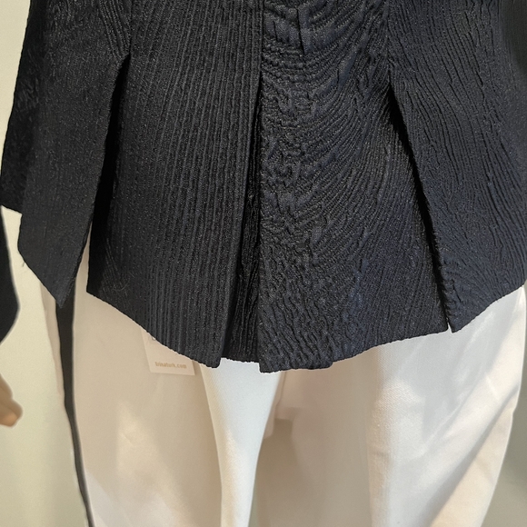 Italian Made Piazza Sempione Textured Black Jacket Size IT 42 or US 8/M … - Picture 14 of 16